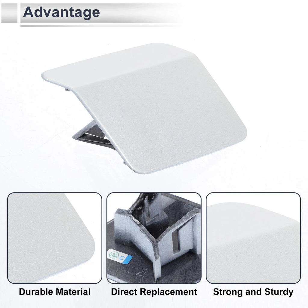 Front Right Side Bumper Headlight Washer Nozzle Cover Cap for BMW X5 White