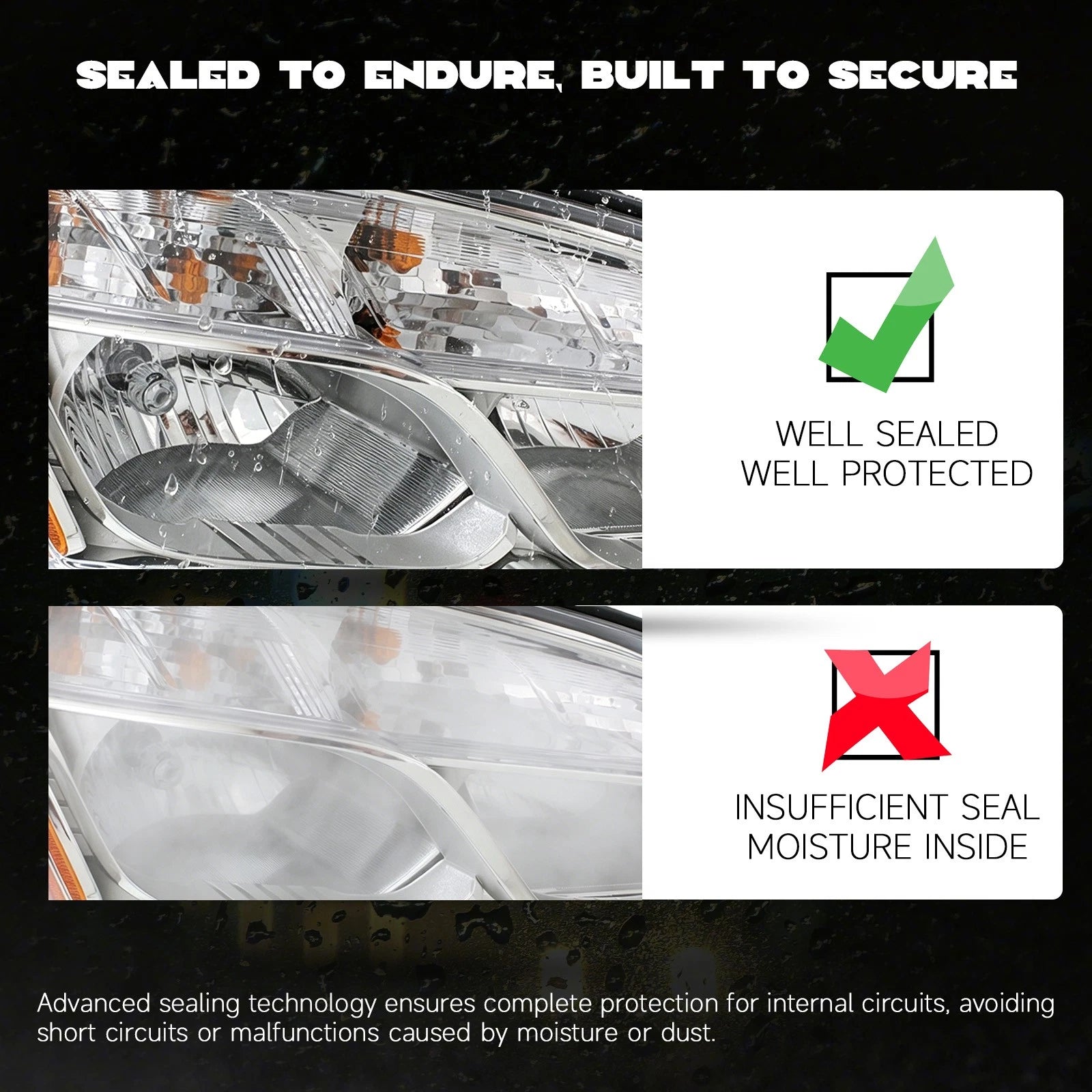 Halogen Headlight for Chevrolet Trax (2013–2016) Passenger Side W/Bulb