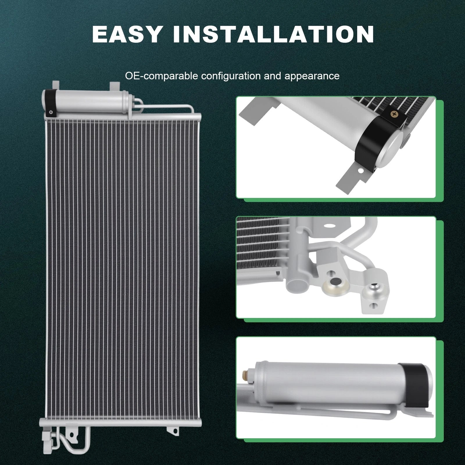 AC Condenser for Lincoln MKC, Ford Escape, Focus (2015–2019)