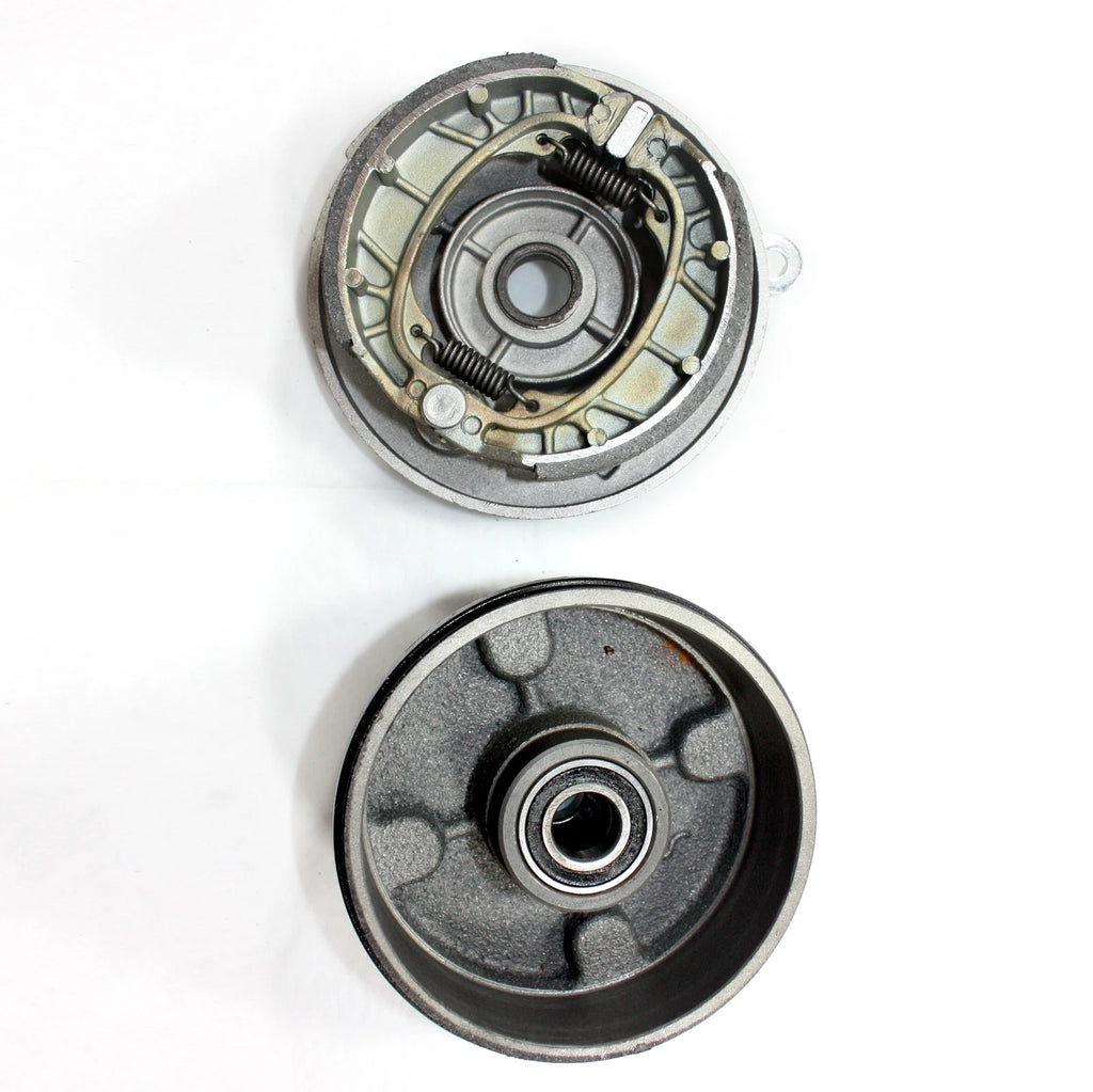 Drum Brake Housing Wheel Hub + Shoes for 125cc 150cc Quad Dirt Bike ATV