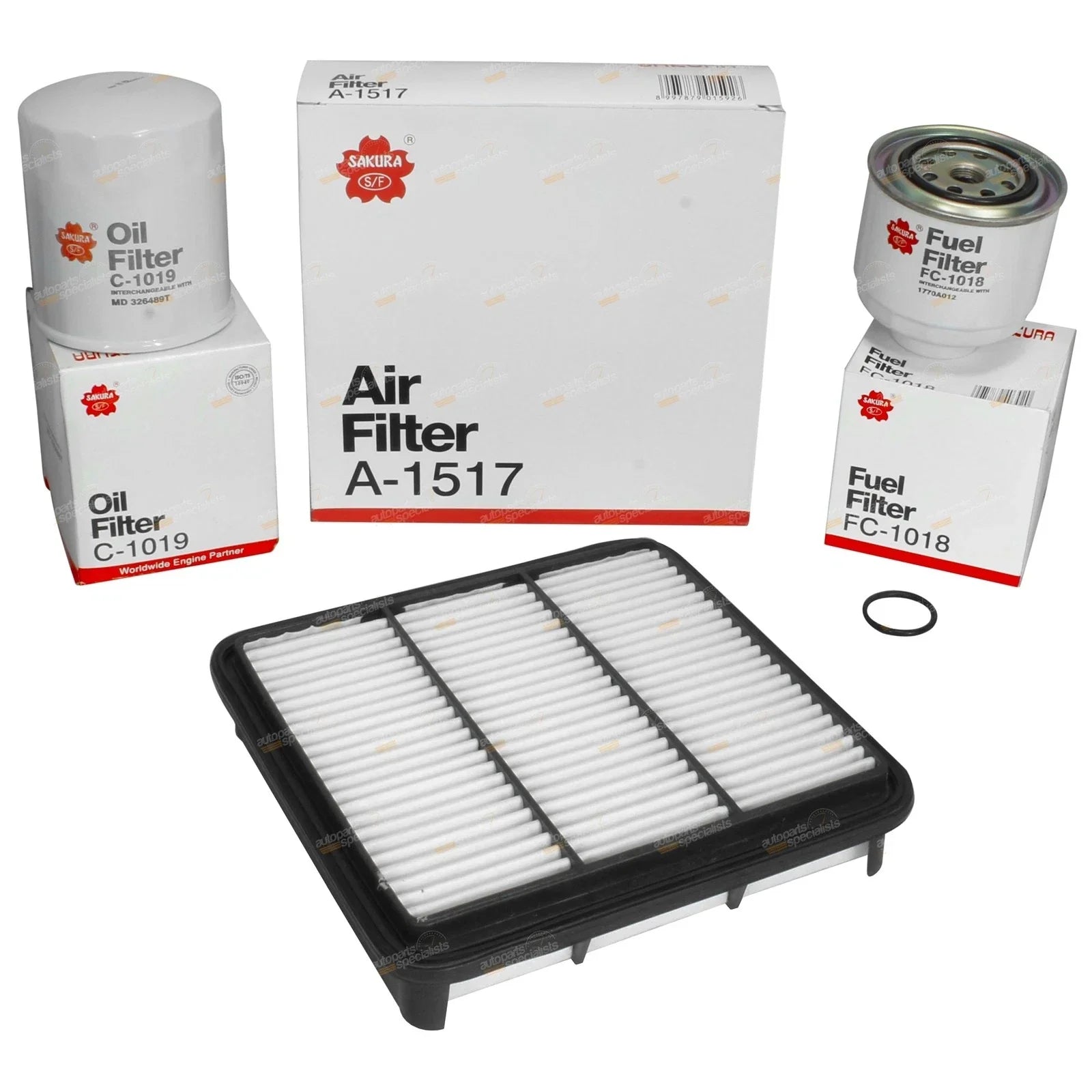 Oil Air Fuel Filter Kit for Mitsubishi Triton ML MN 2.5L (2008 - 2016)