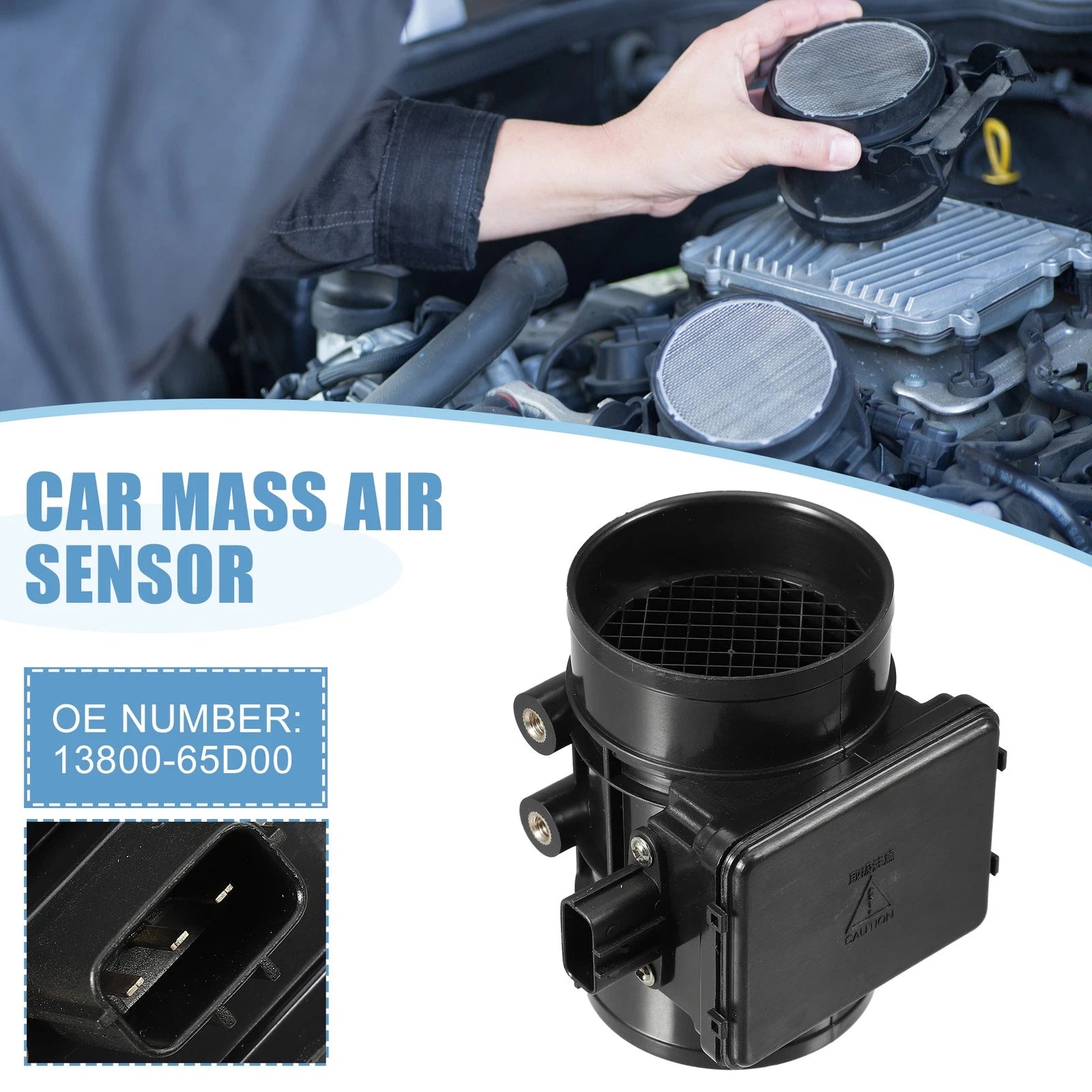 Mass Air Flow Meter MAF Sensor for Suzuki Vitara (1999–2003) No.13800-65D00