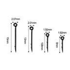 Bait Spike Fishing Hook Sting Pin for Carp (Clear Stops, Rubber Corn Rig)