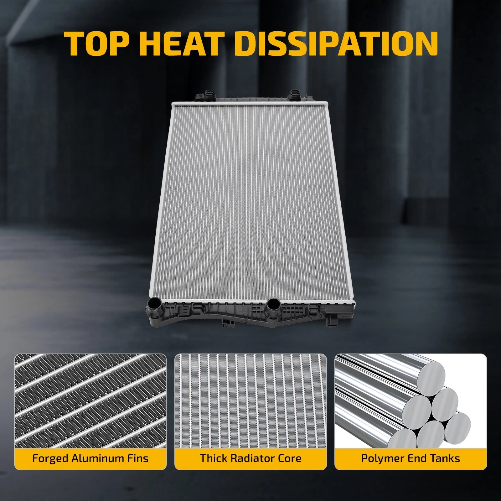 Aluminum Radiator for VW Jetta 1.4L (2019–2021) 13827