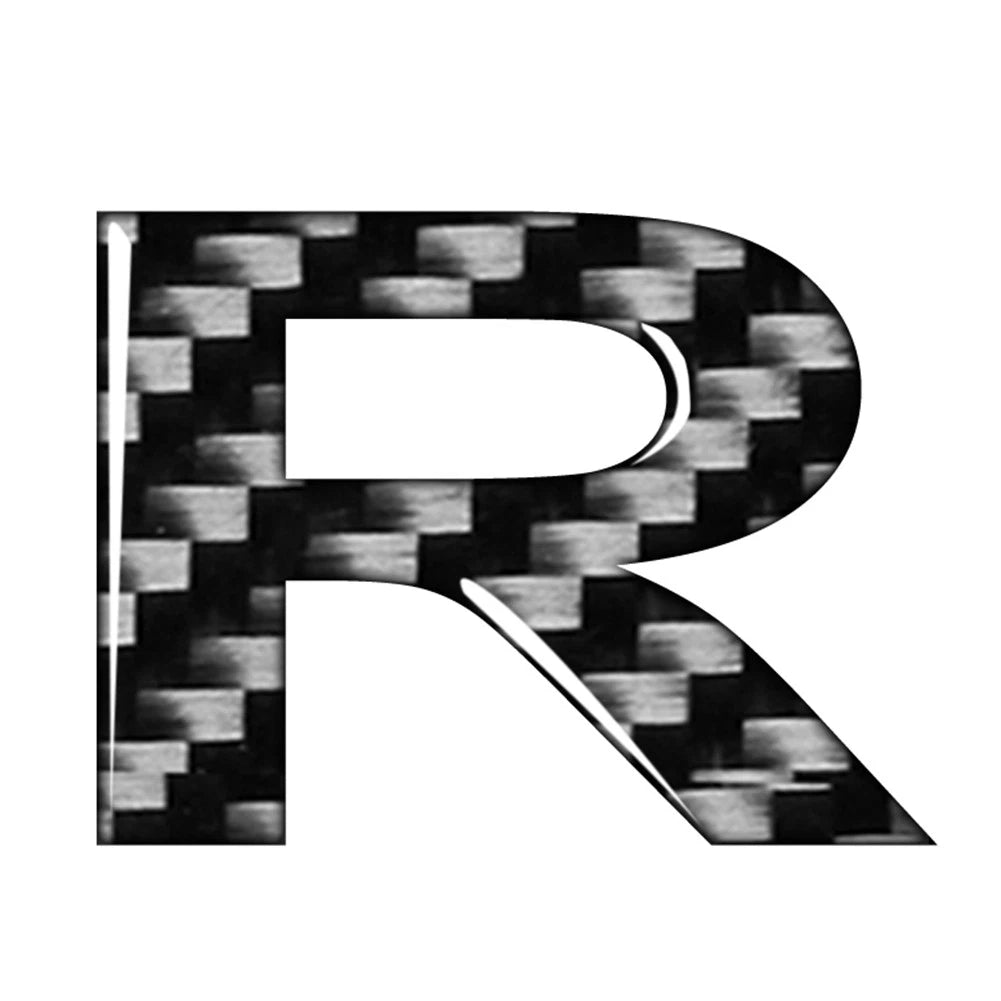R Window Door Wall Badge Emblem Decals for Car (Universal Fit)