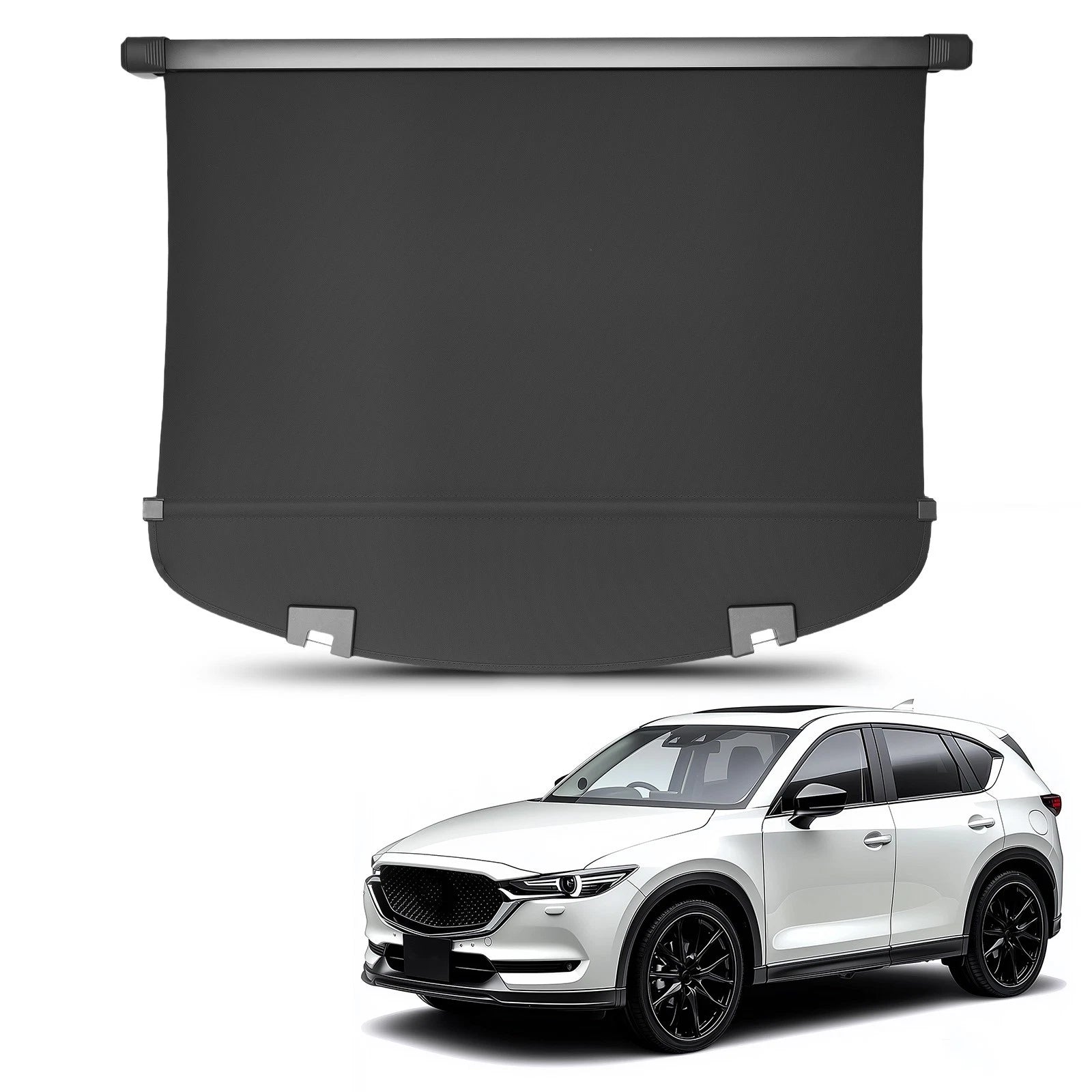 Rear Luggage Cover for Mazda CX-5 (2012–2018) Cargo Parcel Shelf Black