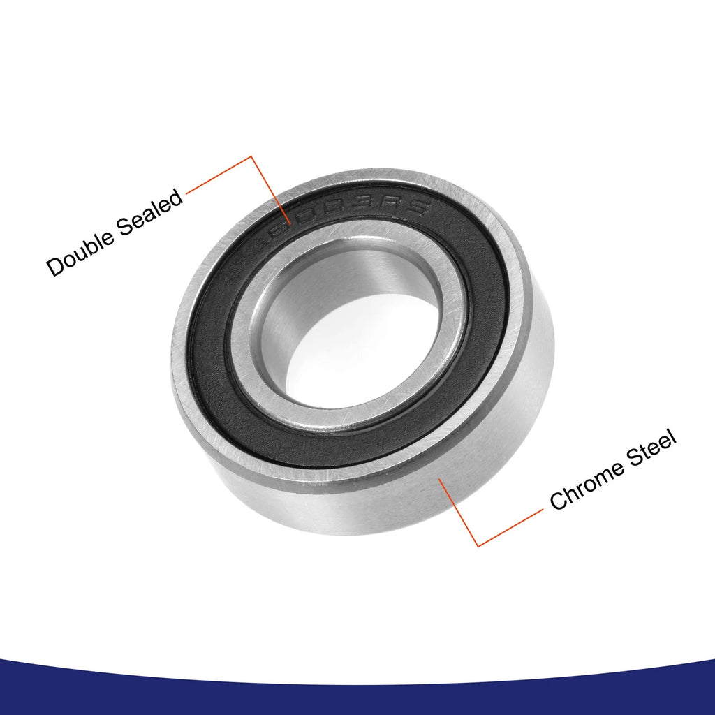 Set of 2 6003-2RS Ball Bearings for Universal Applications (17x35x10mm)