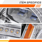 Set of 2 Clear Lens Fog Lights for Ford Escape (2007–2012)