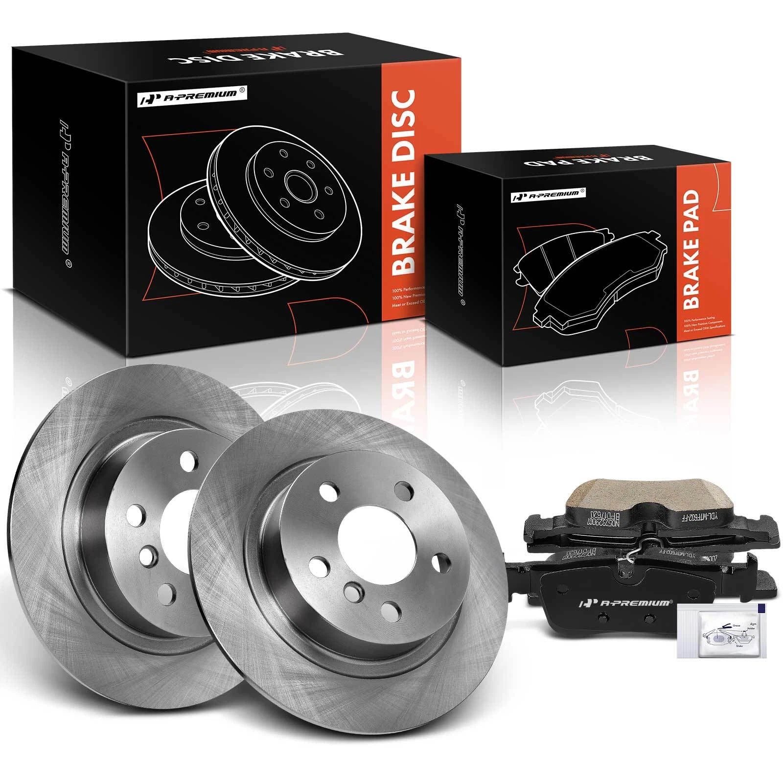 Rear Disc Brake Rotors & Ceramic Pads for BMW i3 (2014–2016)
