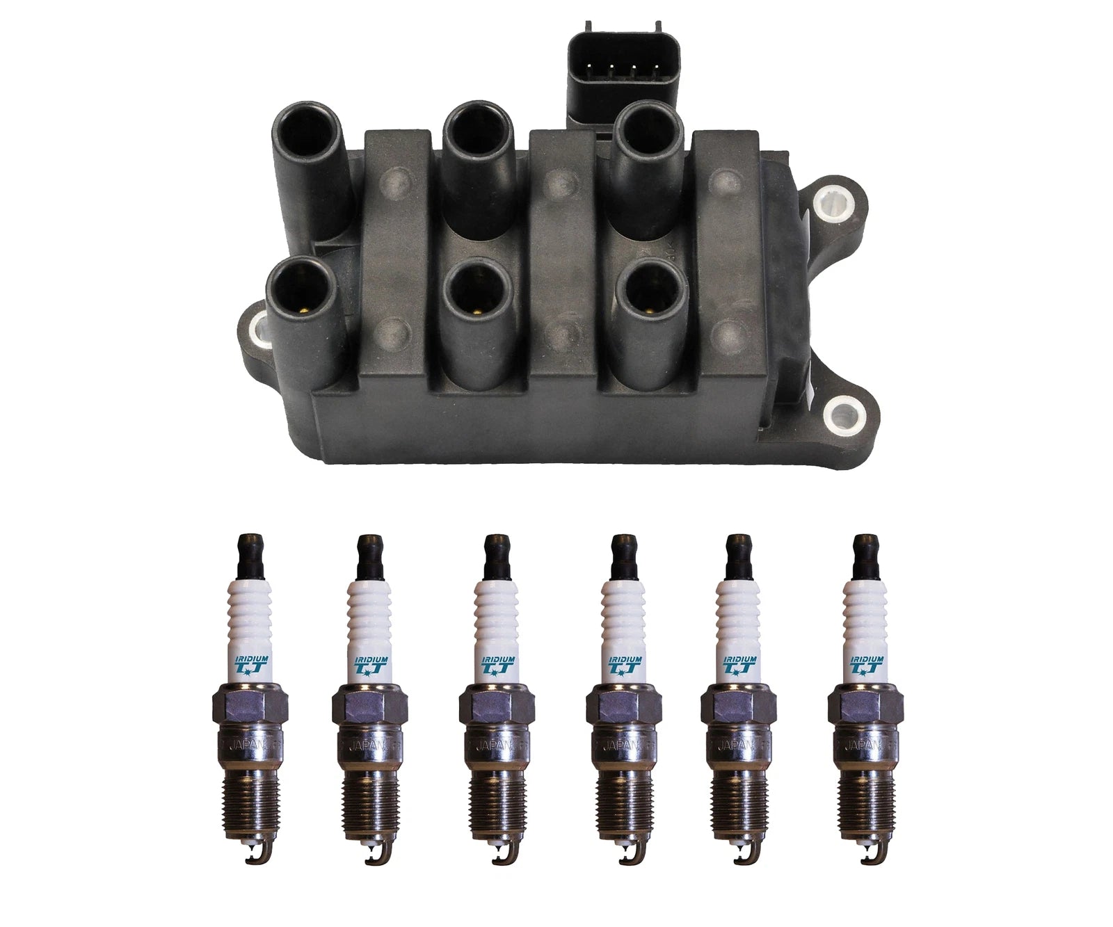 Denso Ignition Coil & Iridium TT Spark Plug Kit for Mazda B3000 (1994–2006)