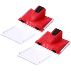 Set of 4 Corner Brushes with Plastic Thread Connector for Painting Moldings