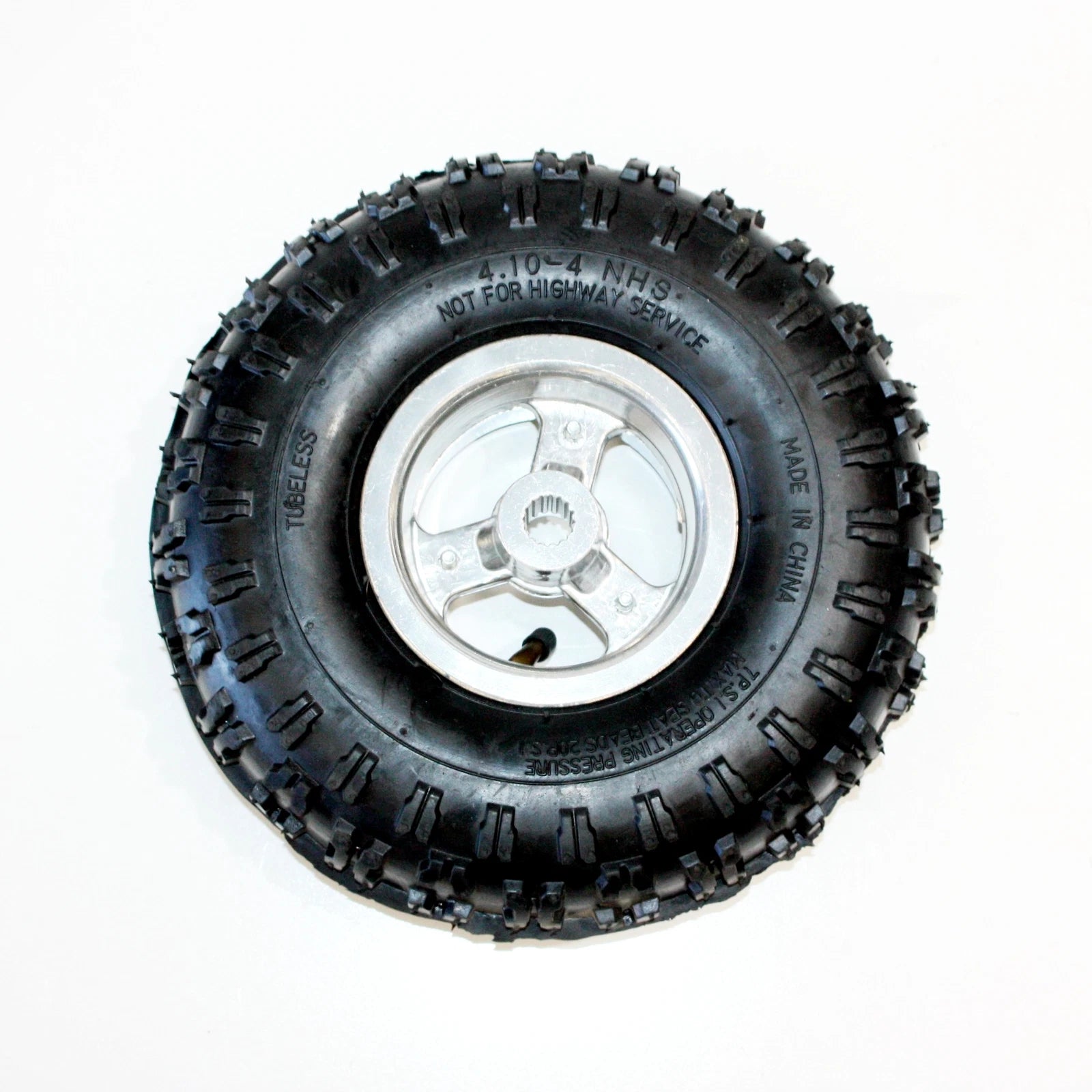 2X 4.10-4 4" Rear Wheel Rim Tyre 16T Spline for Mini Quad Bike ATV (49cc)