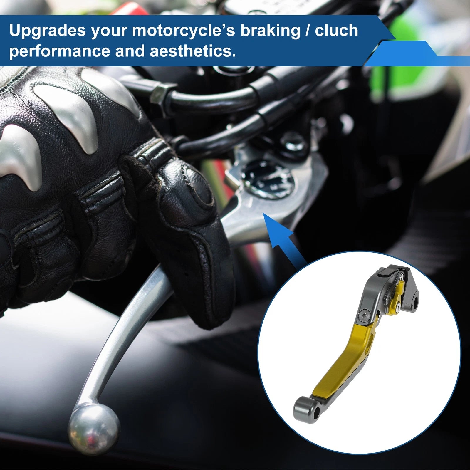 Adjustable Brake Clutch Levers for Honda X11 (1999–2002) Titanium Gold Tone