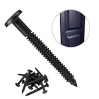 60 PCS 3 Inch Vinyl Fasteners for Shutter Mounting on Wood Aluminum Vinyl
