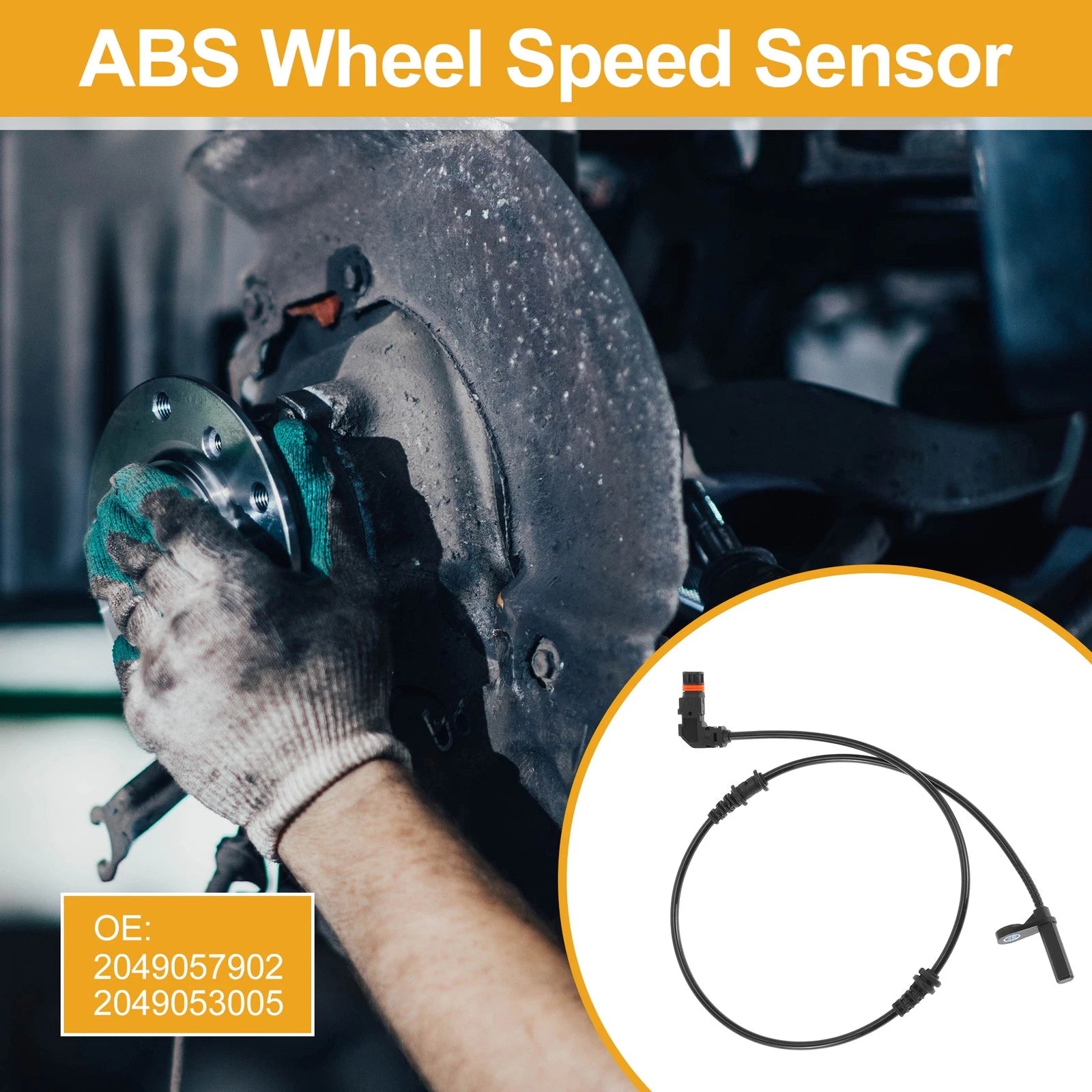 ABS Wheel Speed Sensor No. 2049057902 for Mercedes-Benz C63 AMG (2012)