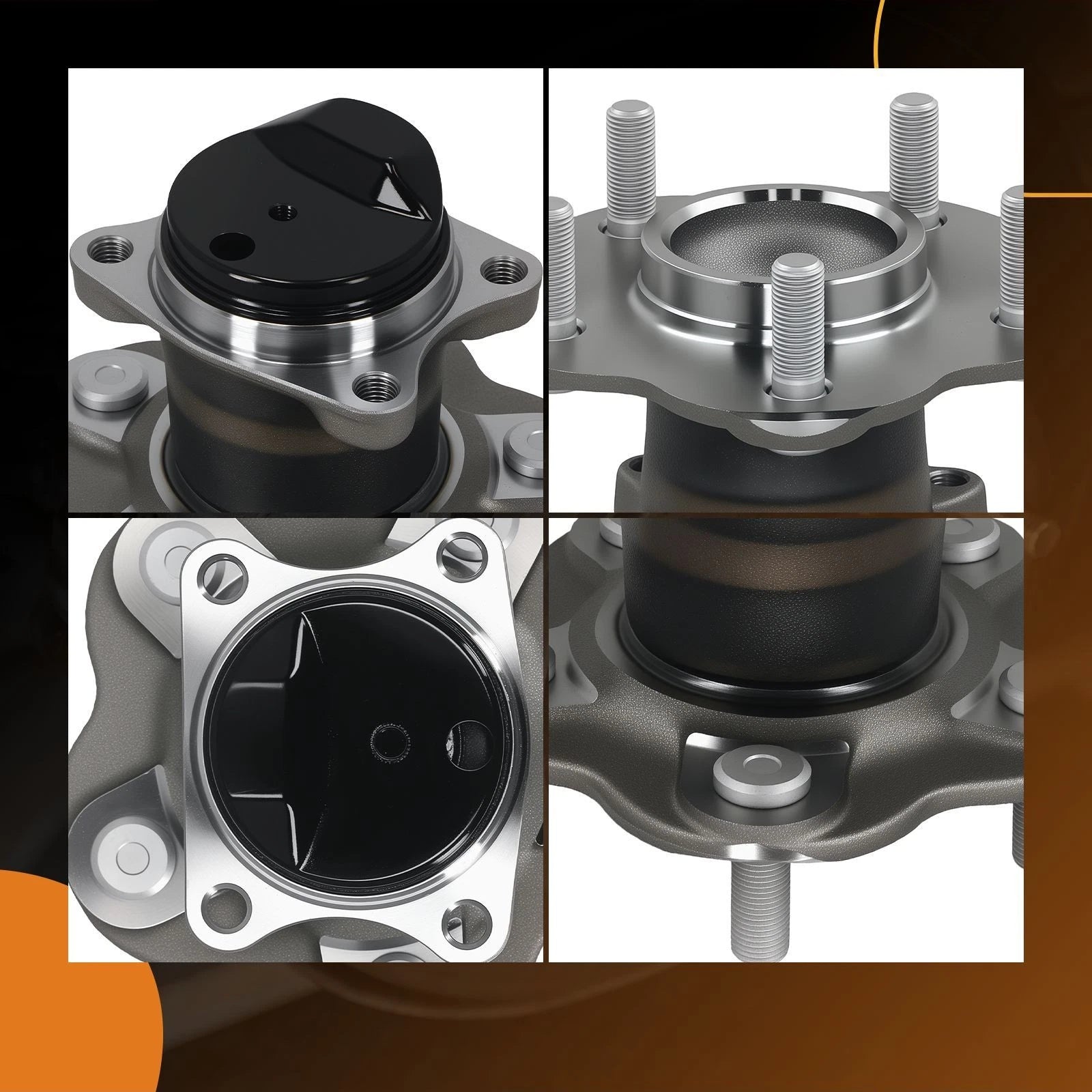 Rear 5 Bolt Wheel Bearing Hub for Nissan Sentra (2013–2019) 432029AM0A Non-ABS FWD