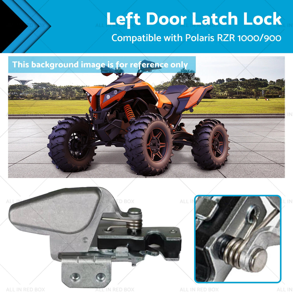 Door Latch Lock Left for Polaris RZR 1000/900 (2015–2021) RZR Turbo/RS1