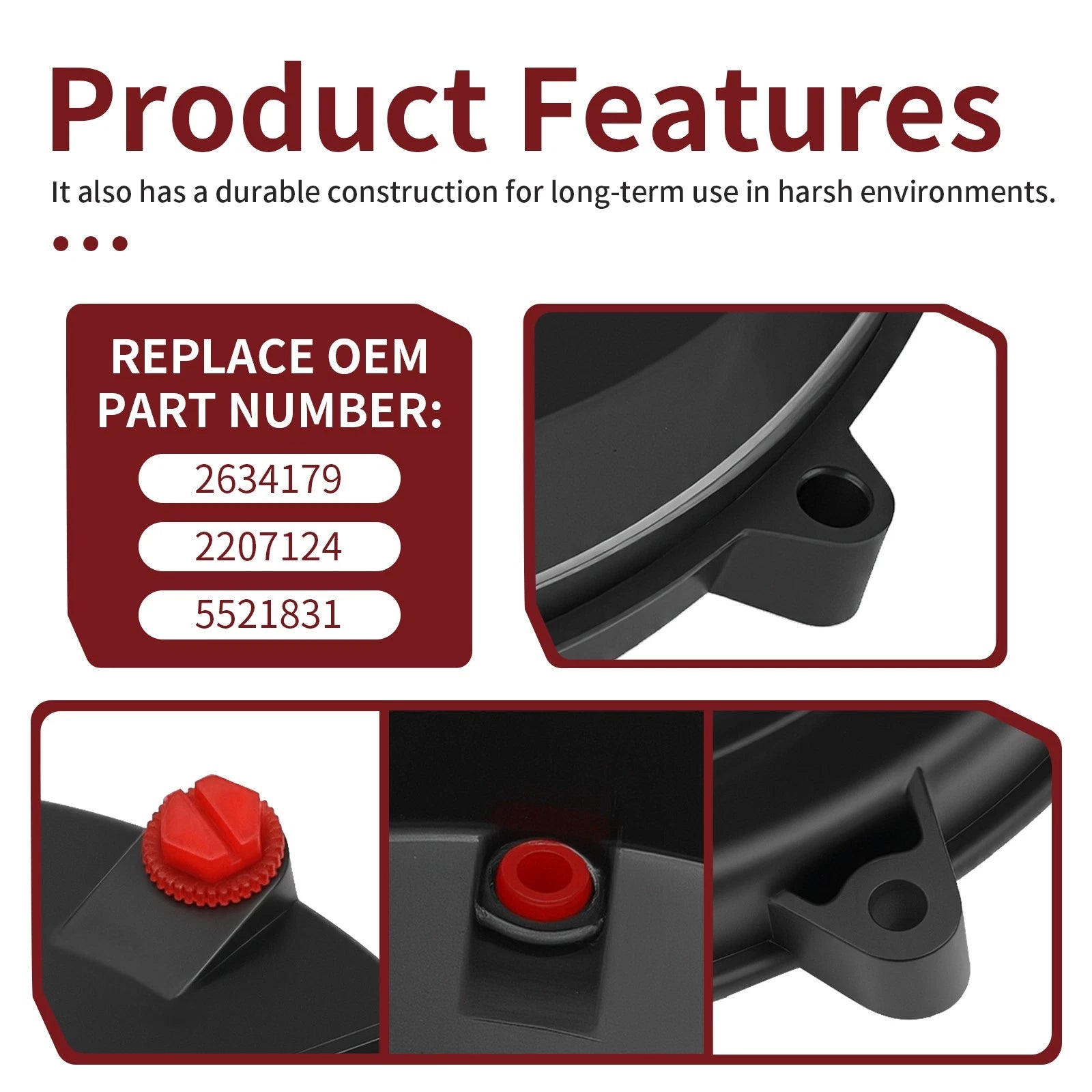 Outer Clutch Cover & Gasket Bolts for Polaris RZR 570 900 1000 XP (2010–2023)