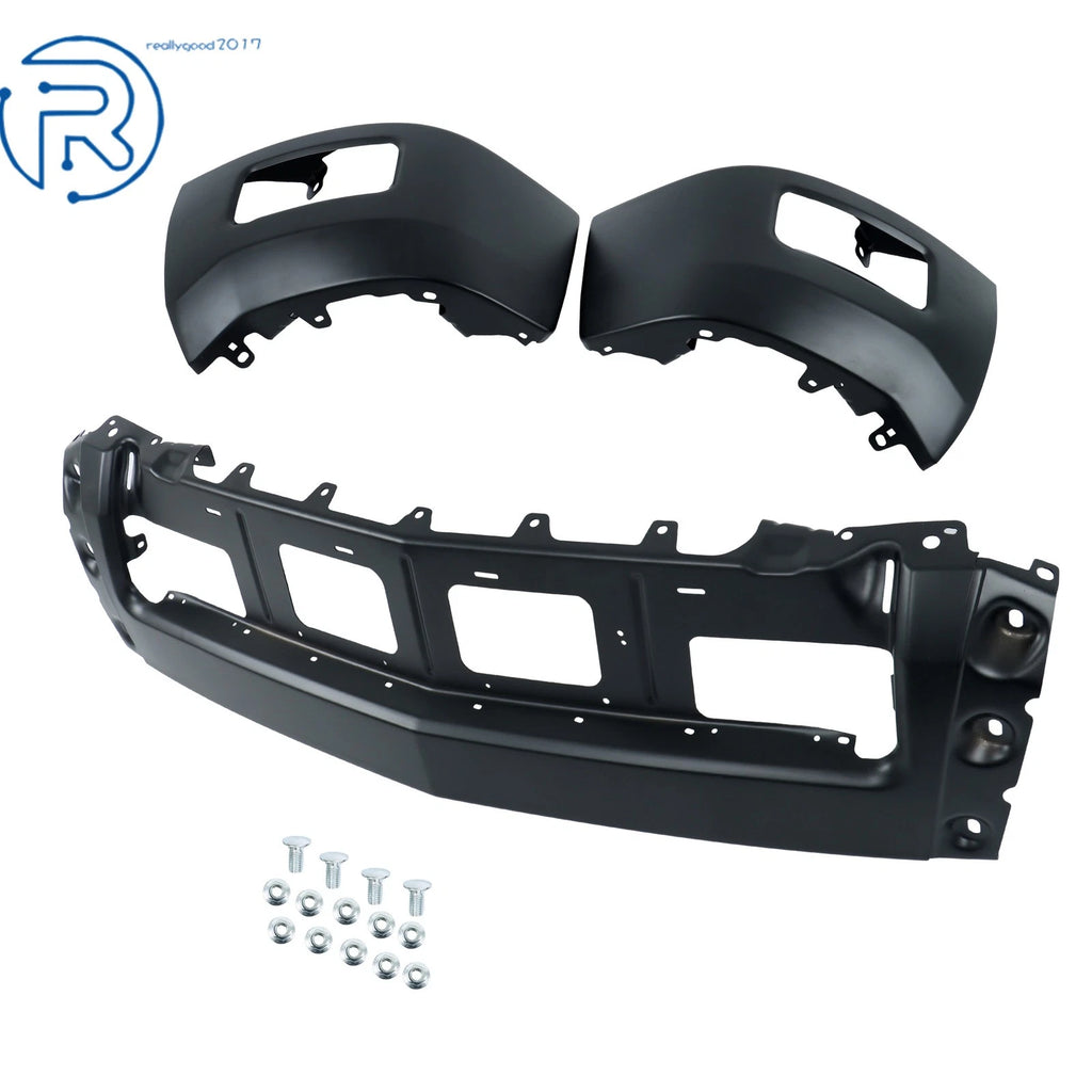 Black Split Front Bumper for Chevy Silverado 1500 (2014-2015)