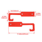 Pair Front Tow Hooks for Jeep Grand Cherokee (2015–2023) Red Forged