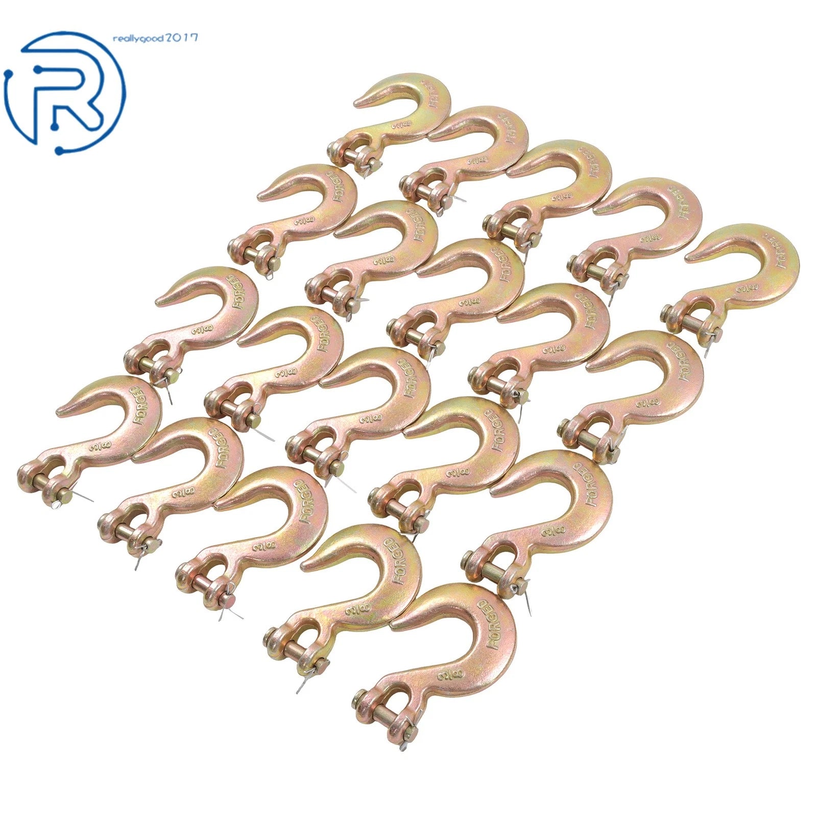 20PCS Clevis Grab Hooks for Wrecker Tow Chain Flatbed Truck Trailer