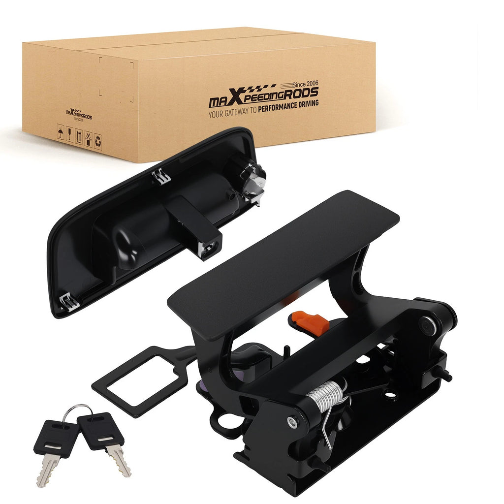 Black Rear Tailgate Handle for Sierra 1500 (2007–2013) 17802393, 2 Keys