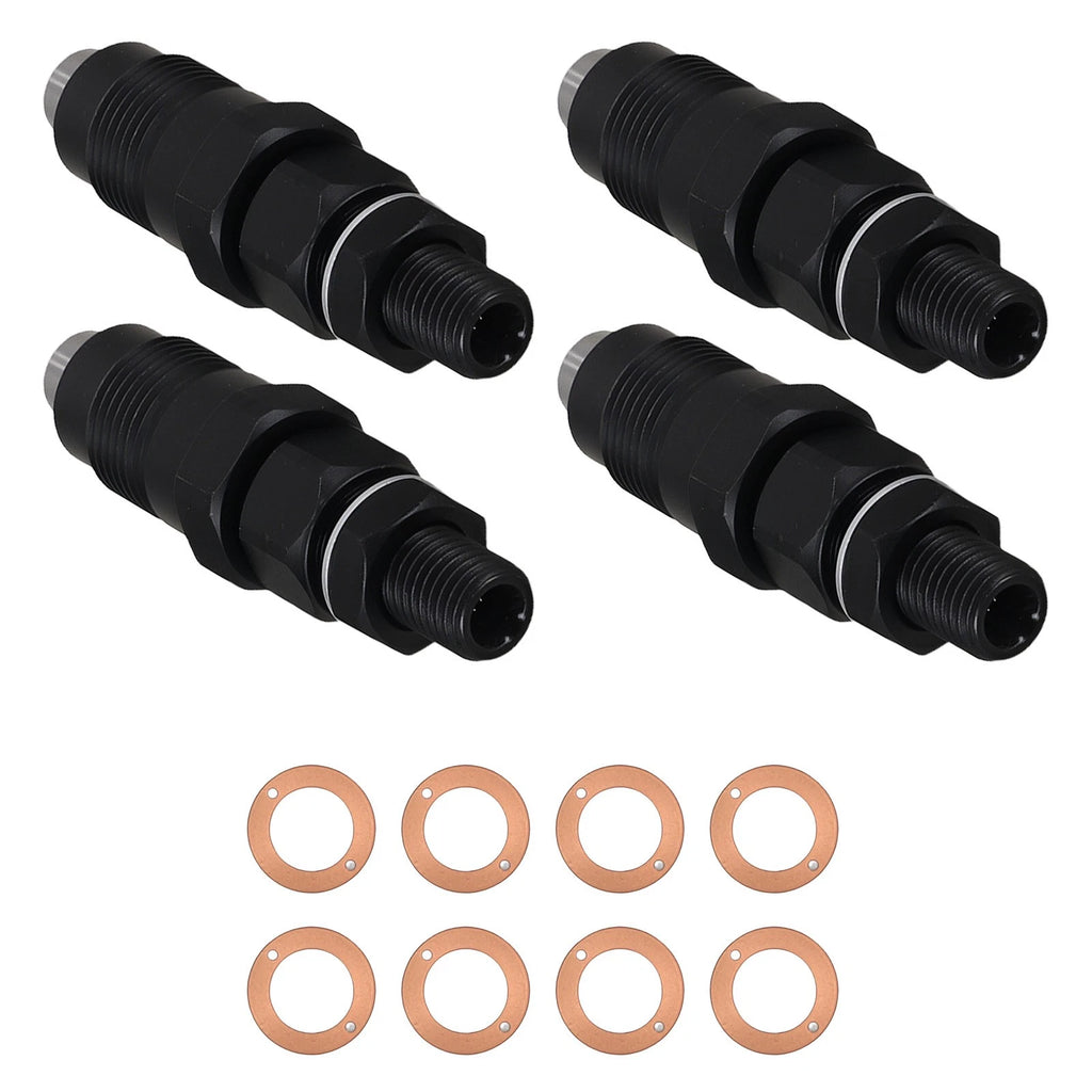 Set of 4 Black Fuel Injectors for Toyota Hilux 1KZ-TE (1997–2005) 093500-7020