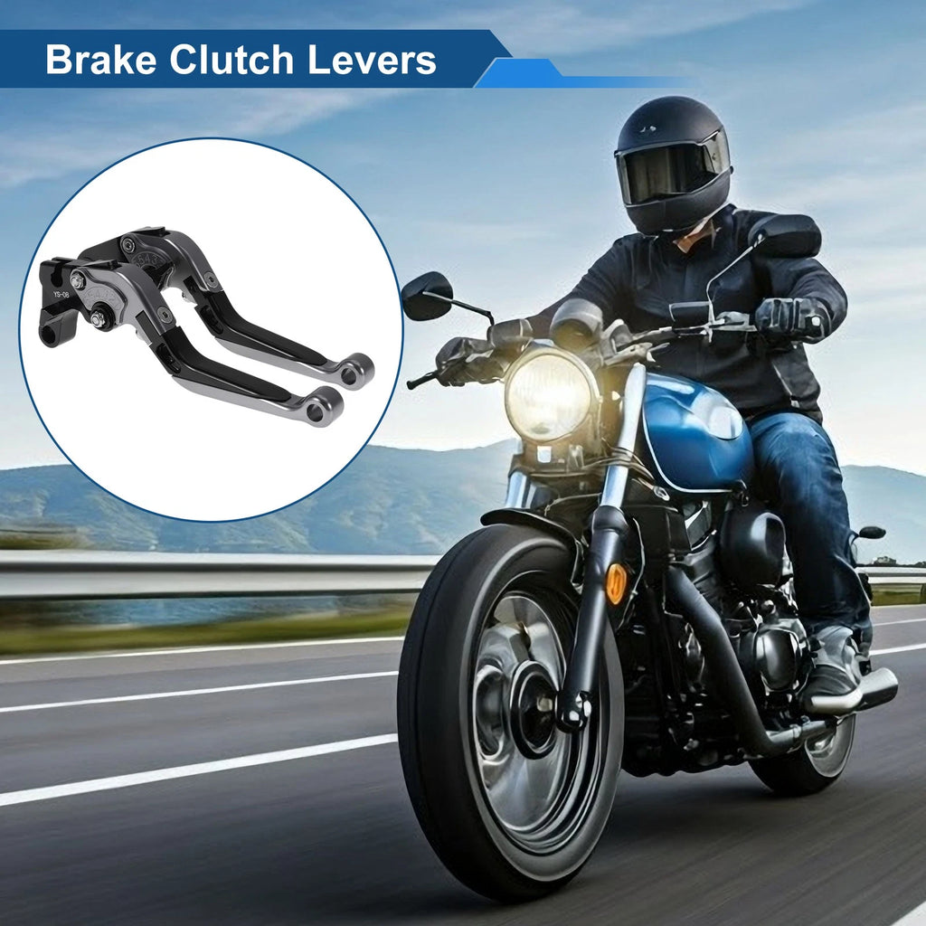 Adjustable Brake Clutch Levers for Honda CBR600RR (2003–2016) Titanium Black