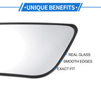 Left Driver Side Lower Mirror Glass Replacement for Ford E150 (2004–2014)