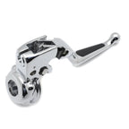 Chrome Vinyl Leather Clutch Lever w/ Mount Bracket for Harley Softail/Dyna (2008–2014)