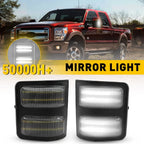Clear LED Side Marker Mirror Light for Ford Super Duty F250 F350 F450 F550 (2008–2016)