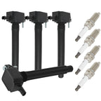 Set of 4 Ignition Coils & 4 Iridium Spark Plugs for Chrysler 200 (2015–2017)
