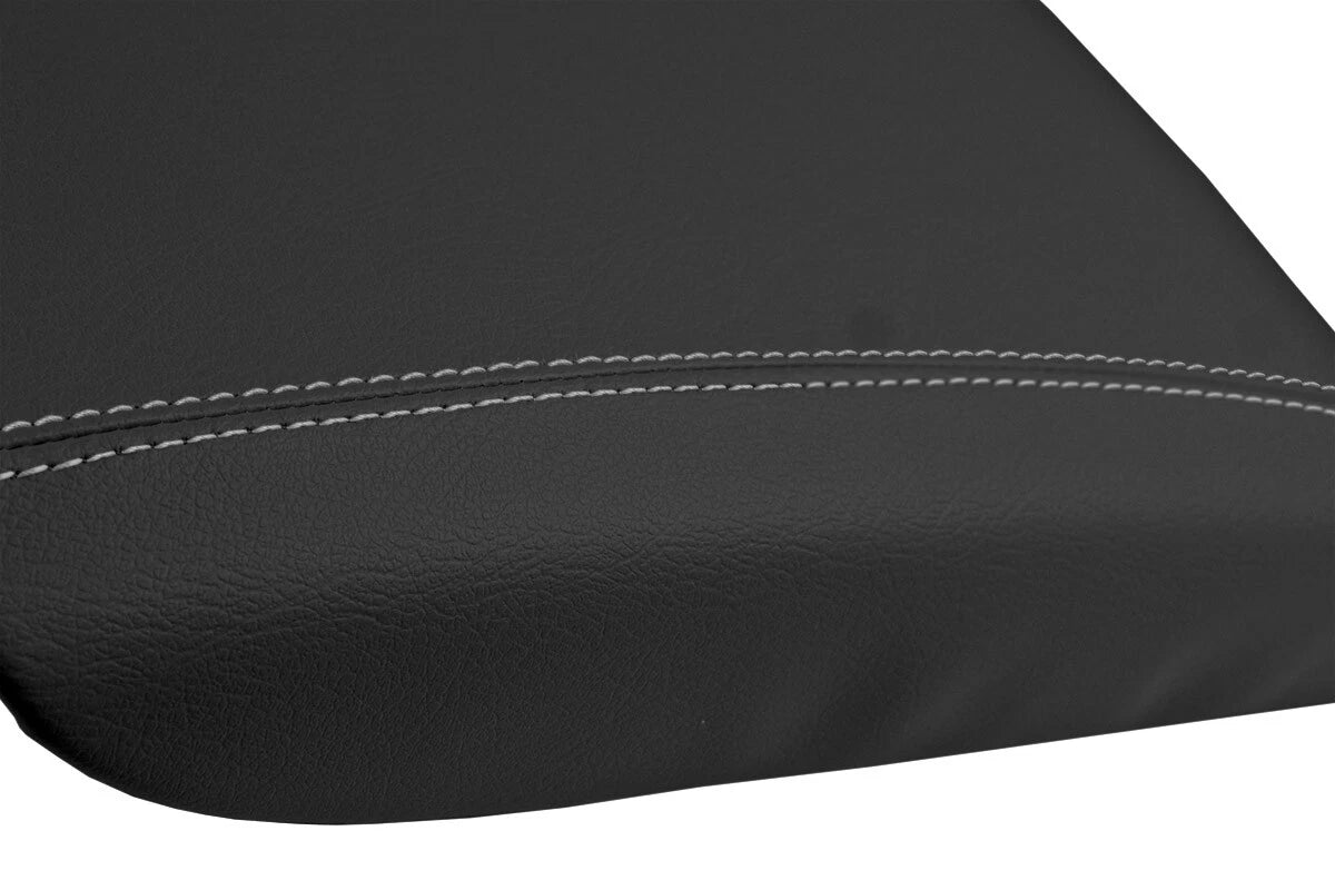 Console Lid Pull Over Cover Leather for GMC Denali (2003–2008) Gray Stitch