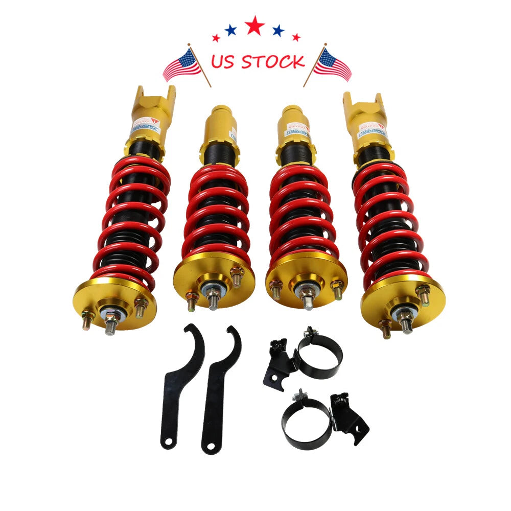 Set of 4 Full Coilovers Suspension for Honda EF Civic CRX (1988–1991)