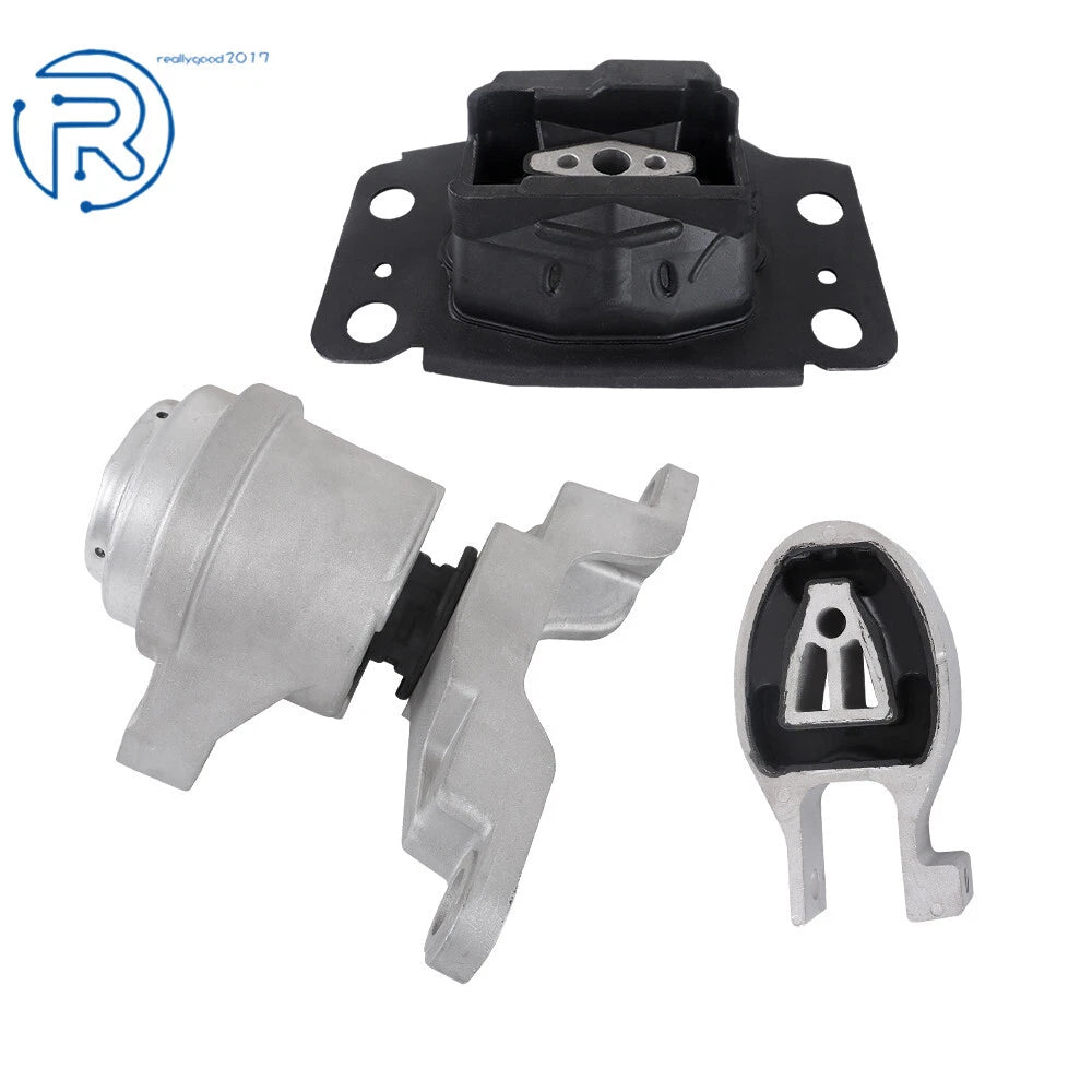 Set of 3 Engine Motor & Transmission Mounts for Ford Fusion (2013-2014)