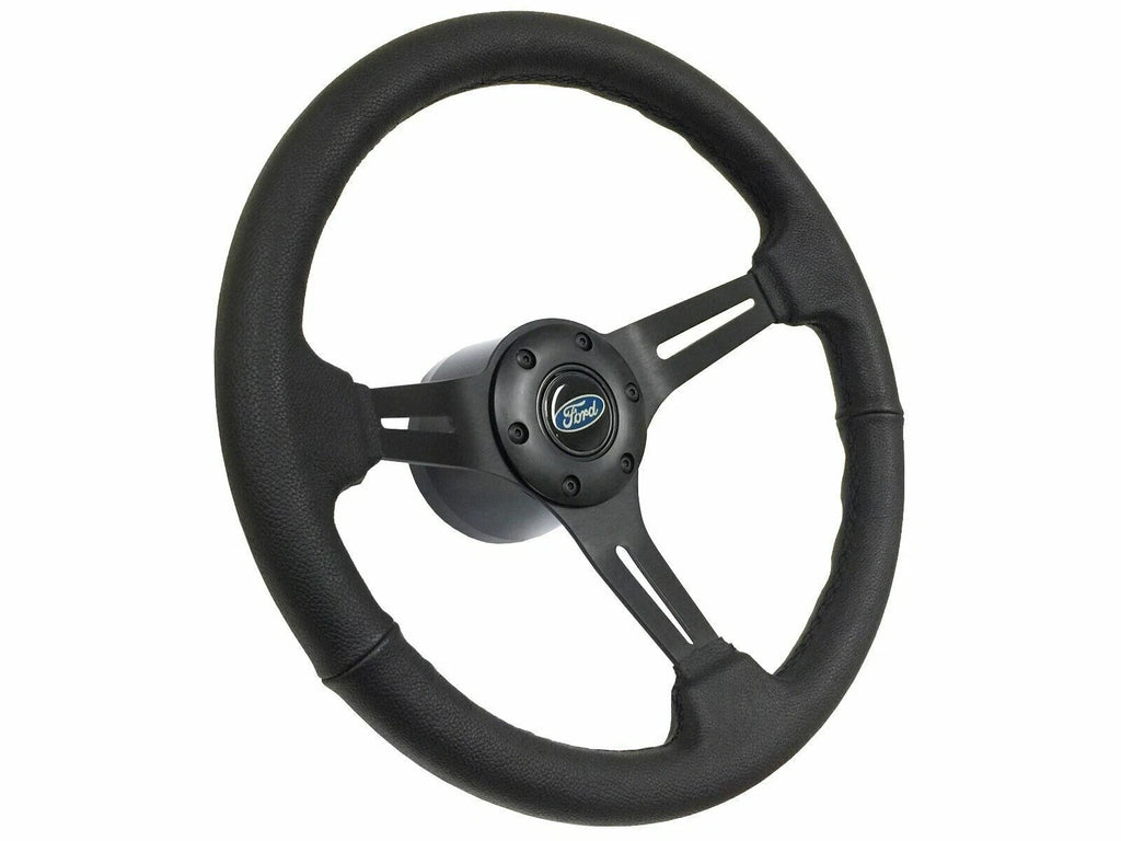 Steering Wheel Kit OEM Blue Oval Emblem for 1984–2004 Ford Mustang