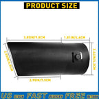 2.5" Black Exhaust Tail Pipe Tip for EAX V