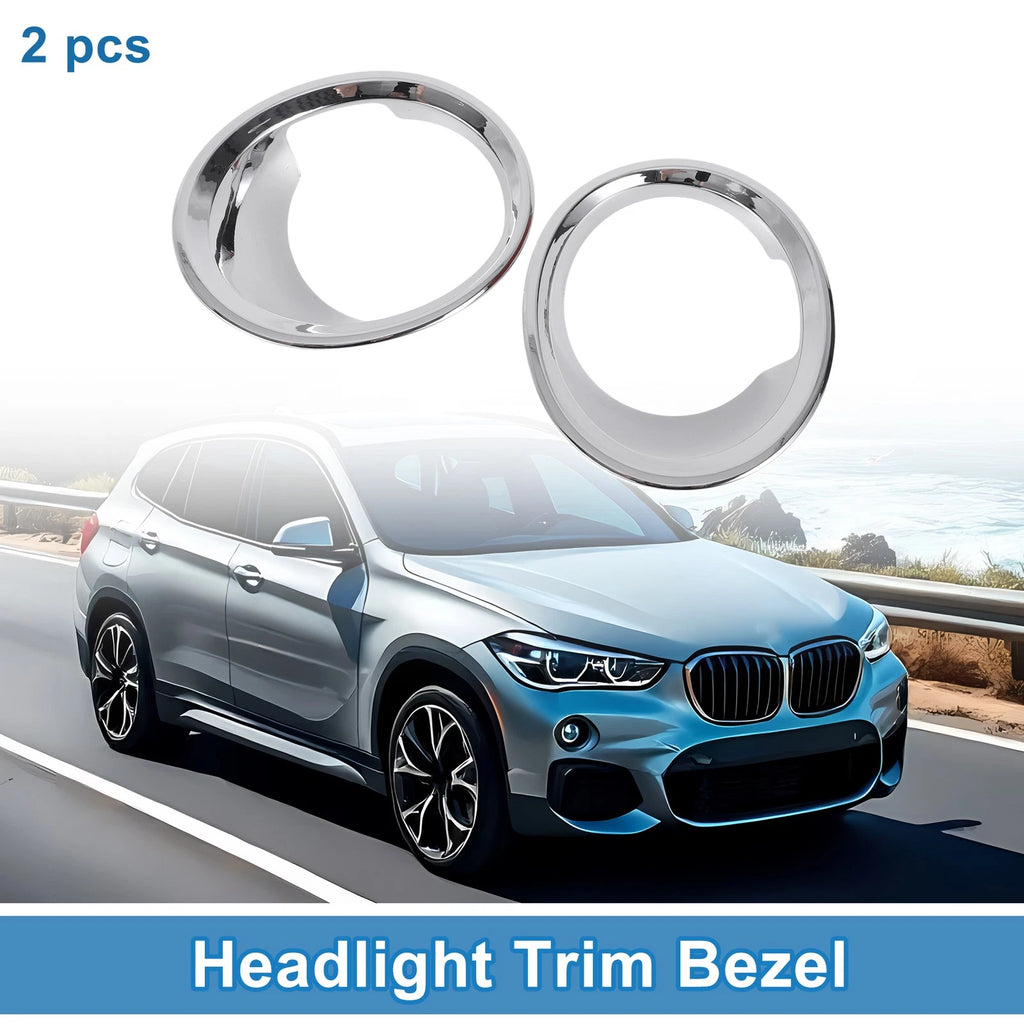 2X Headlight Trim Bezel for BMW X1 F48 (2016–2019)