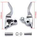 Chrome Smooth Shorty Brake Clutch Levers for Harley Touring Trike (2008–2013)
