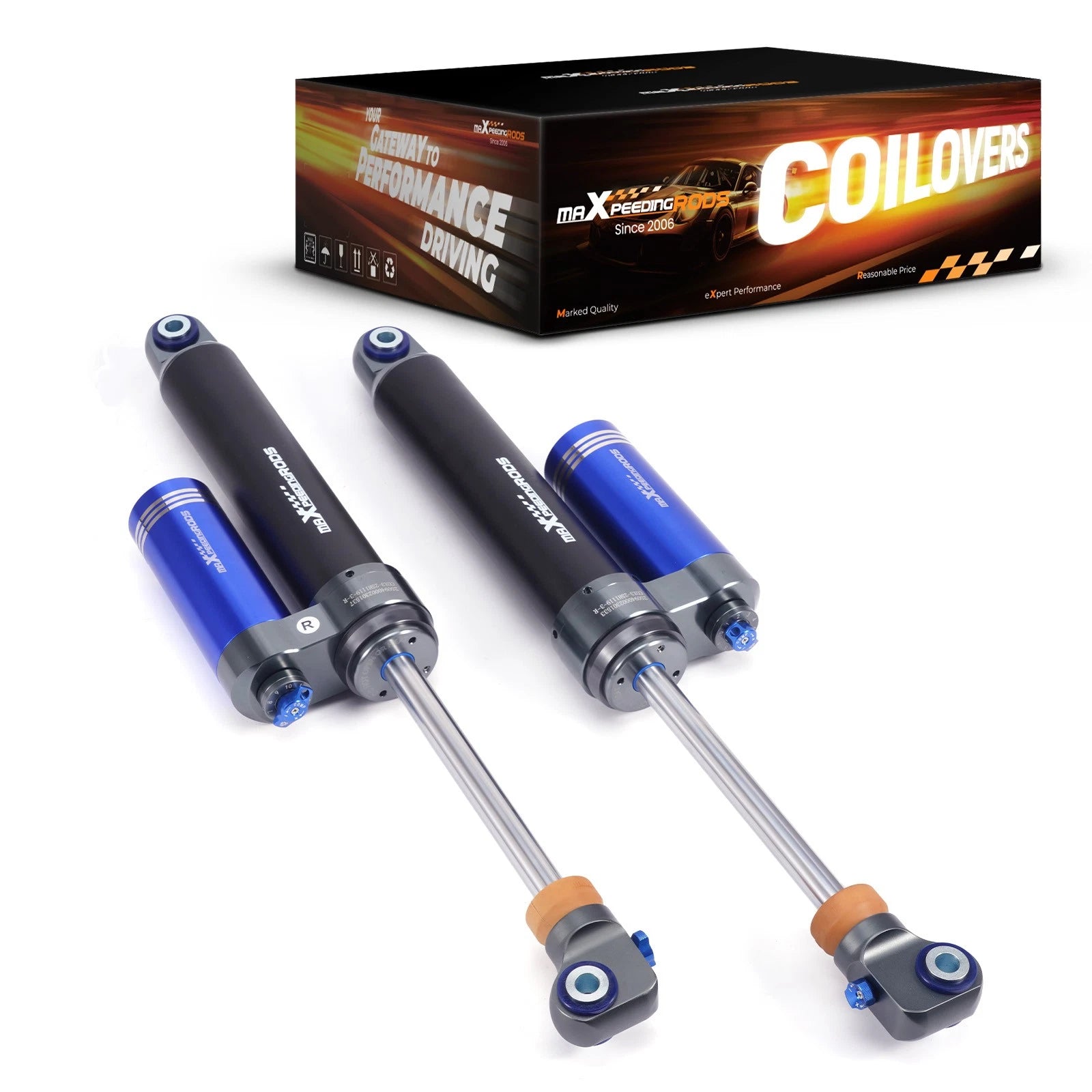 10 Level Damper Reservoir Rear Shock for GMC Sierra 1500 HD (2001–2006)