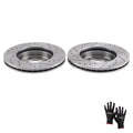 Set of 2 Front Brake Rotors for Honda Civic/CRX/Civic Del Sol (1990–2000)