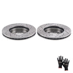 Set of 2 Front Brake Rotors for Honda Civic/CRX/Civic Del Sol (1990–2000)