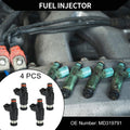 Fuel Injector 2 x for Chevrolet Tracker (1999-2003) 2.0L Black