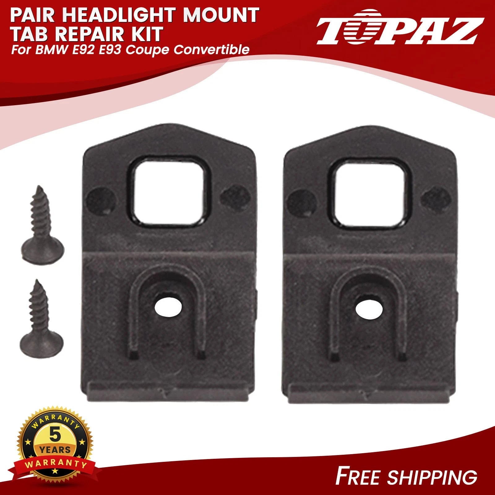 Headlight Mount Tab Repair Kit for BMW E92 E93 (2007–2013)