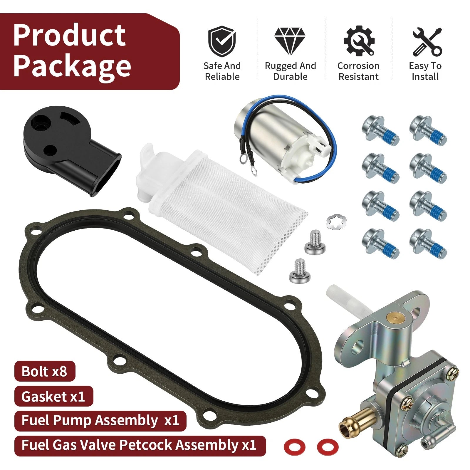 Fuel Pump & Tank Seal/Gasket for Suzuki GSXR-750 (1996–1999) #15100-34E00