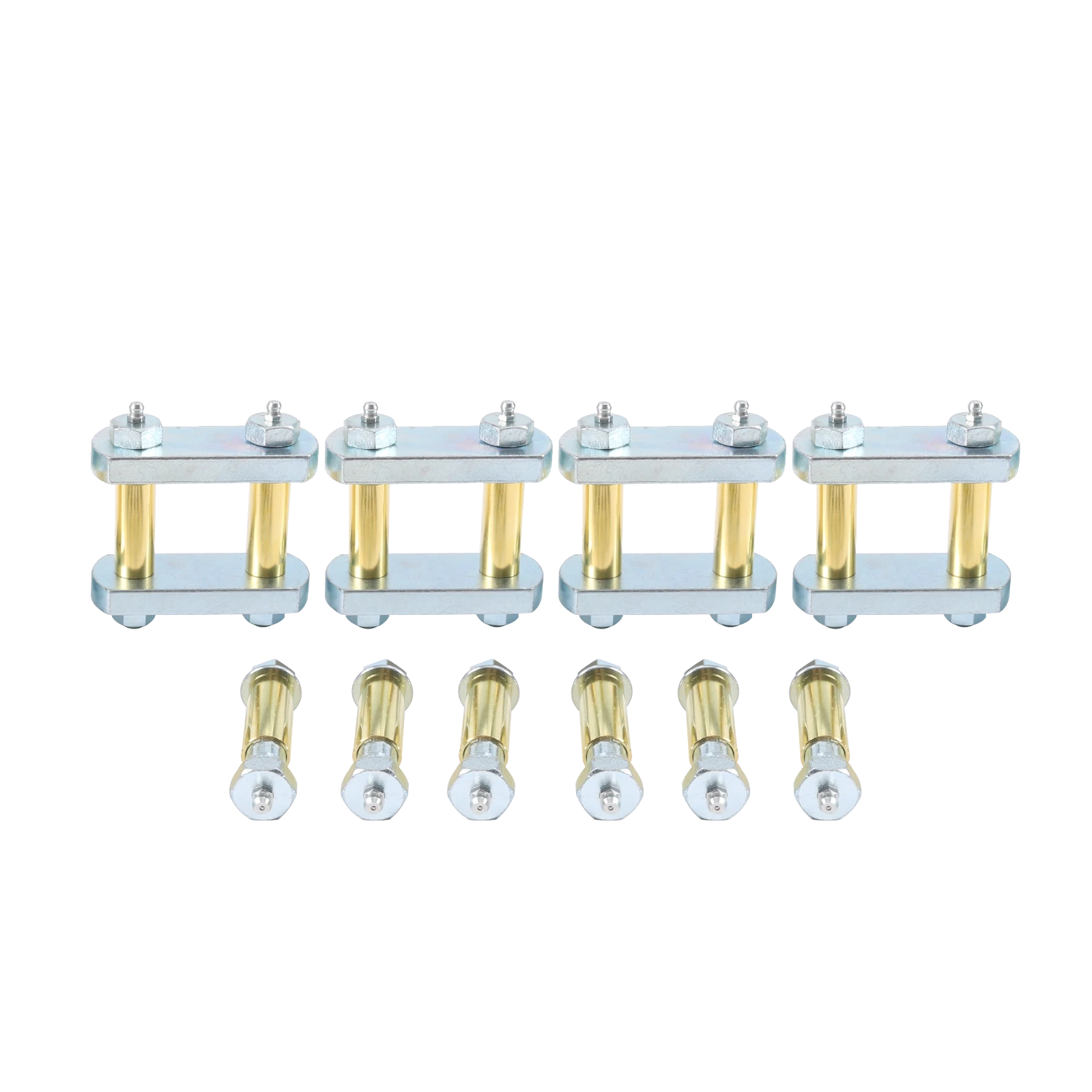 Heavy Duty Greasable Shackle Link Kit for Tandem Axle Trailer Truck