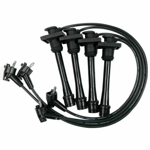 Set of 4 Spark Plug Wires + Plugs for Geo Prizm Toyota Corolla (1998–2002)