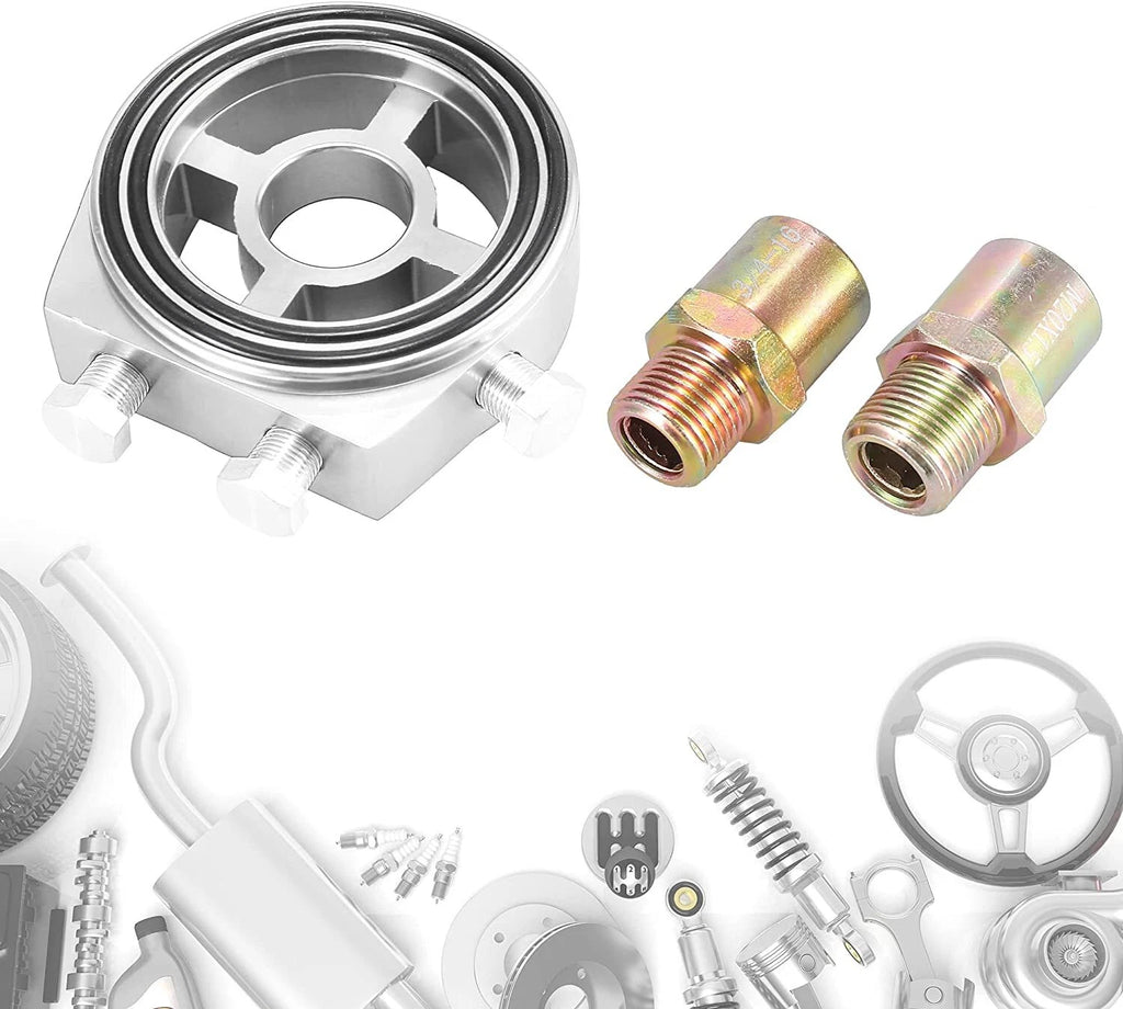 Oil Filter Sandwich Adapter Plate Kit for Racing Sport (Fit)
