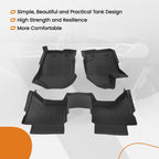 All Weather Floor Mats for Ford Ranger SuperCrew Cab (2019–2023) TPE Rubber