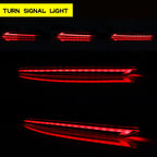 2X LED Rear Bumper Reflector Brake Tail Light for Ford Fusion (2019–2022)